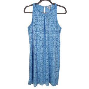 Speechless Blue Lace Sleeveless Mini Dress NWT Size Large Wedding Guest Dress